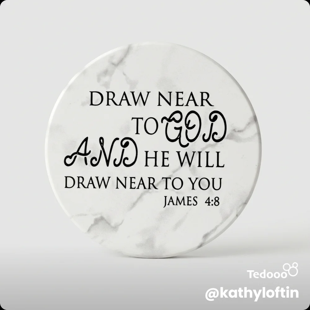 Marble Design Inspirational Coaster
